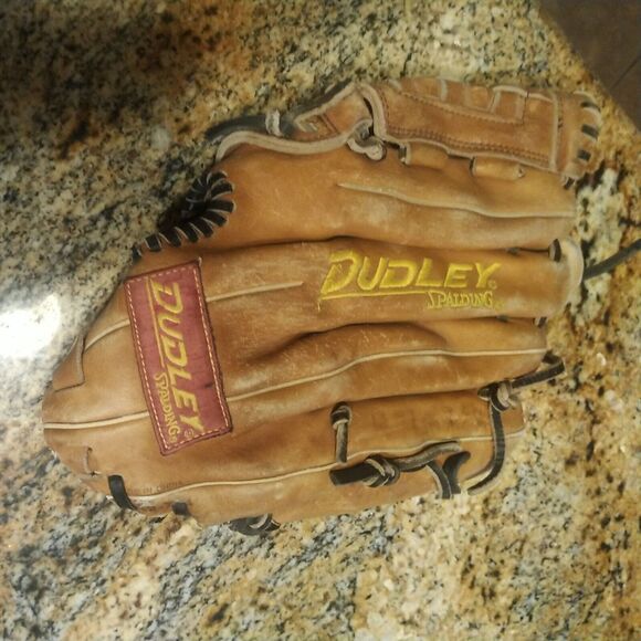 Rare Dudley Baseball Softball Spalding DSG5 12.5" Leather Left Hand Throw Glove - Picture 10 of 12
